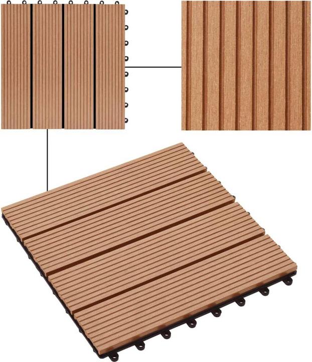 Actual product image VidaXL Parveen (11 x, 30 x 30 cm)
