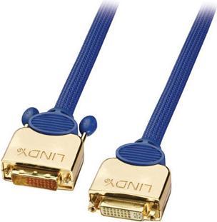 Lindy Rallonge Premium Gold DVI-D, 3m (3 m, DVI)