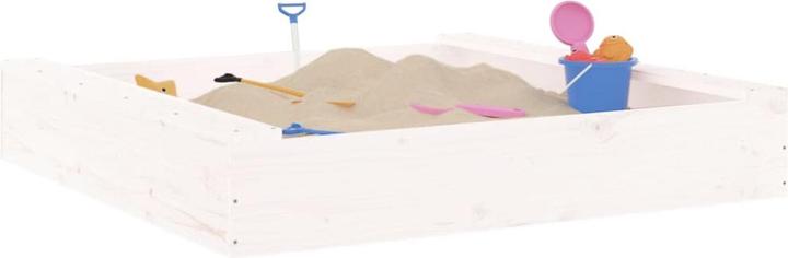Image du produit VidaXL Sandkasten mit Sitzen Grau Quadratisch Massivholz