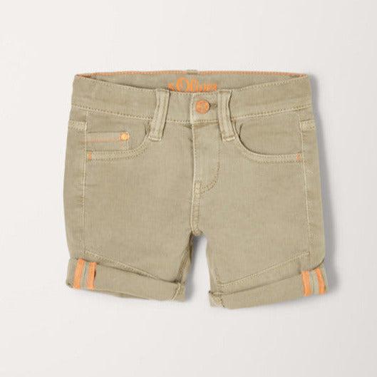 S.Oliver Slim Fit Bermundas mit Kontrastdetails