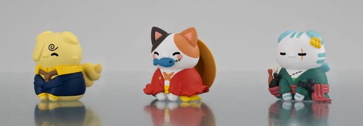 Produktbild Megahouse One Piece Mega Cat Project Sammelfiguren 3er-Pack Nyan Piece Nyan! Happy Trio 2024 Limited Ver. 3 cm