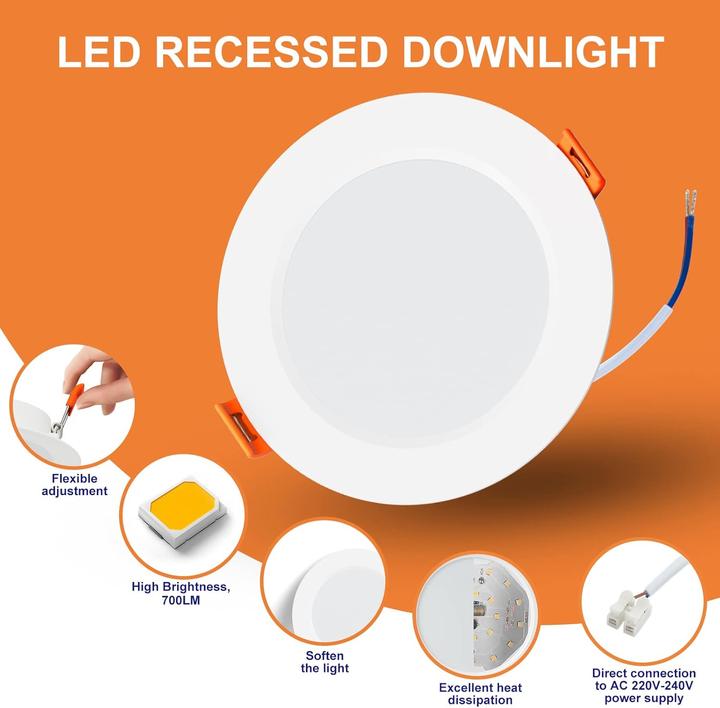 Immagine prodotto Tomosu 20er-Set LED-Einbaustrahler Dimmbar (700 lm)