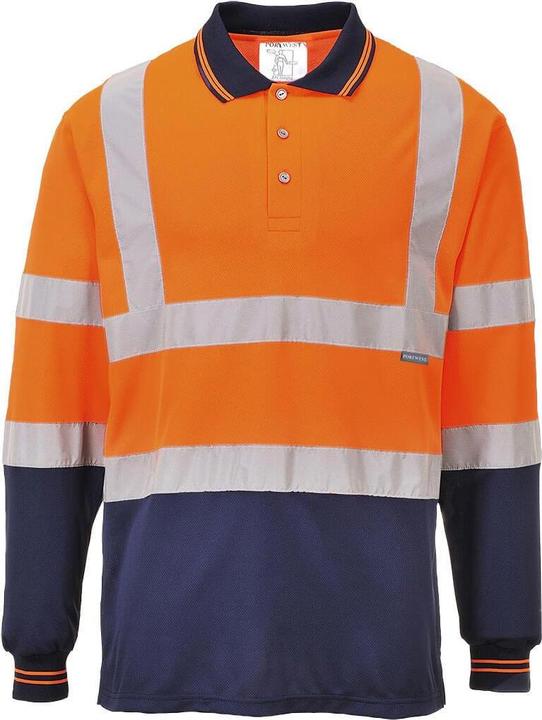 Portwest Poloshirt Signalkleidung Sicherheit Langärmlig