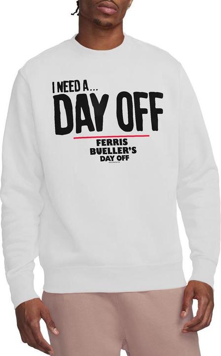 Actual product image Ferris Bueller´s Day Off Unisex Adult Ferris Bueller Needs A Day Off Sweatshirt (L)