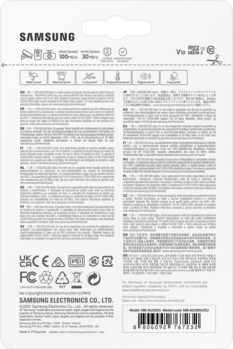 Produktbild Samsung PRO Endurance (32 GB, microSDHC, U1, UHS-I)