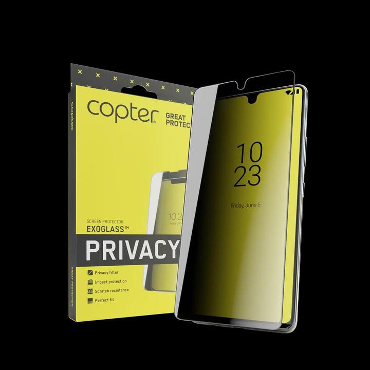 Actual product image Copter iPhone 16 Pro Max Privacy Filter Flat Screen Protector (Apple iPhone 16 Pro Max)