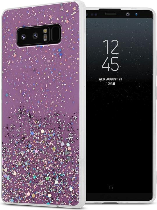 Lila mit Glitter