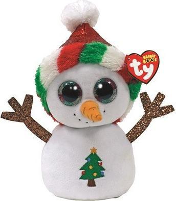 Ty Peluche - Beanie Boos - Collezione invernale - Misty il pupazzo di neve (regolare) (TY36533) (15 cm)