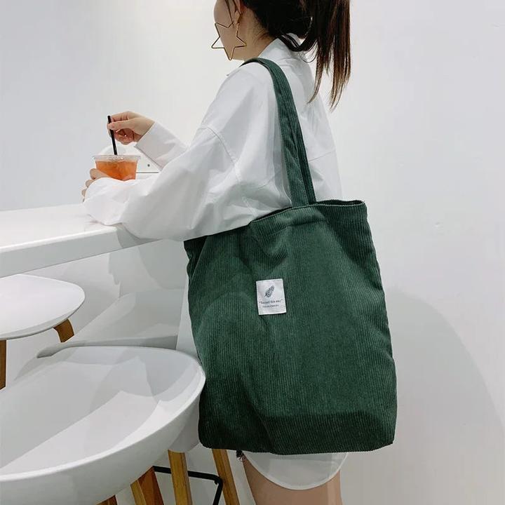 Produktbild Only-Bags.Store Kordtasche Handtaschen Umhängetaschen Weiche Umweltspeicher Wiederverwendbar Kleine und grosse