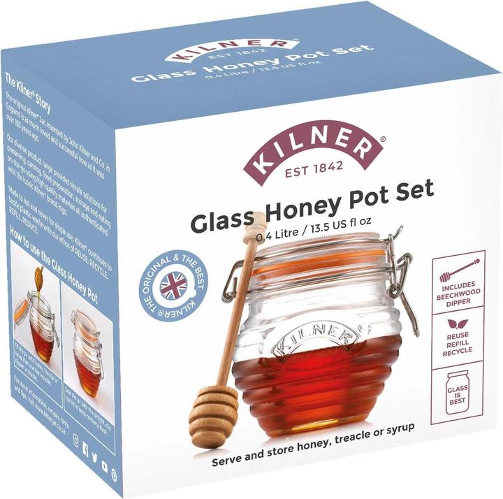 Image du produit Kilner Pot de miel et cuillère (0.40 l)