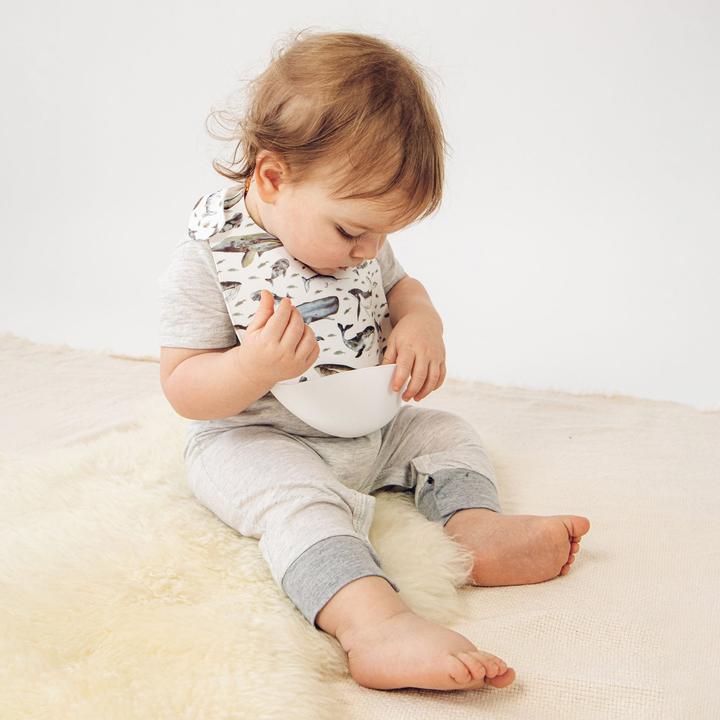 Actual product image Stadela Silicone Bib Whales (6 months)