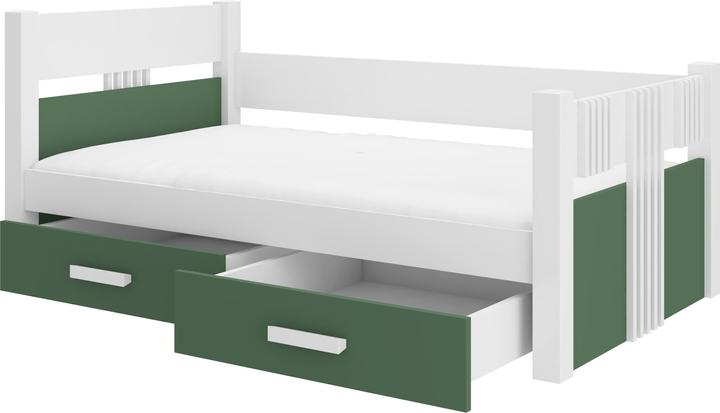 Produktbild ADRK Furniture Einstöckiges Bett mit Matratze BIBI 180x80 (180 x 80 cm)