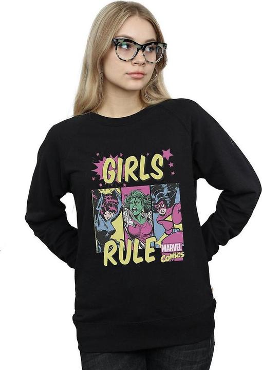 Image du produit Sweatshirt Womens/Ladies Girls Rule (S)