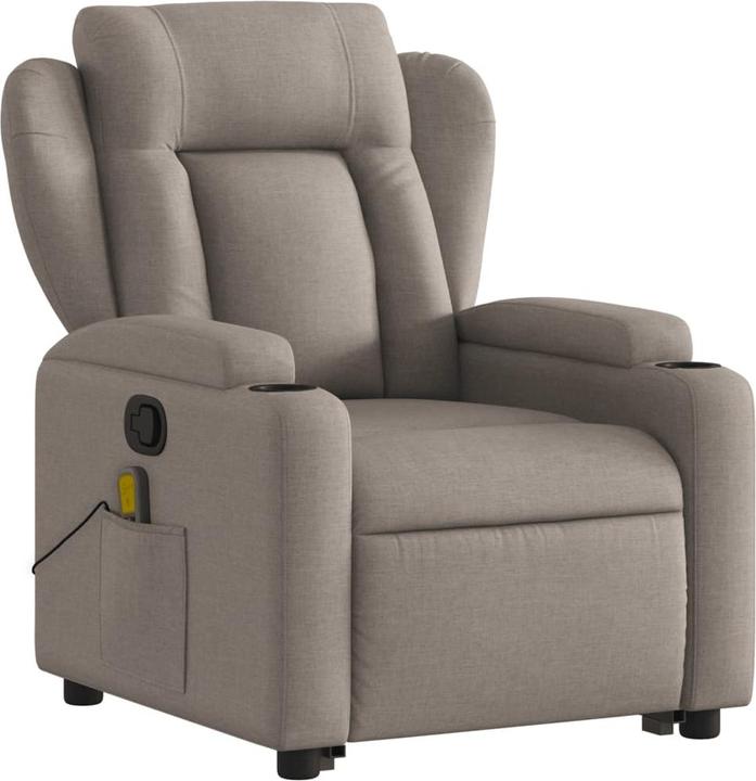 Actual product image VidaXL Massage chair with stand-up aid fabric