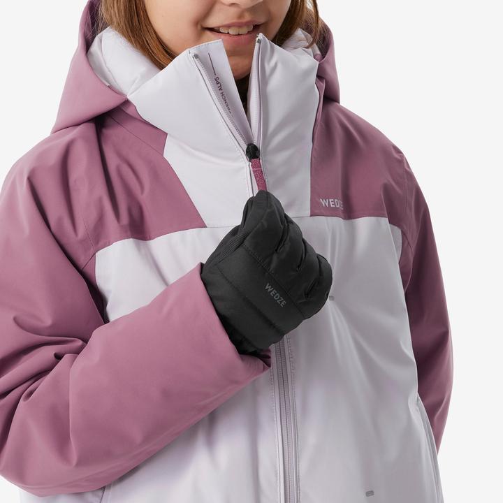 Actual product image Wedze Children's ski jacket padded warm waterproof - Piste 500 pink (146)
