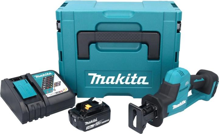 Productafbeelding Makita DJR 189 RF1J Accu Reciprozaag 18 V Brushless + 1x Accu 3,0 Ah + Lader + Ma