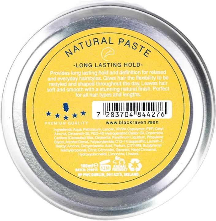 Produktbild Black Raven - Natural Paste (Haarpaste, Haarpomade, 100 ml)