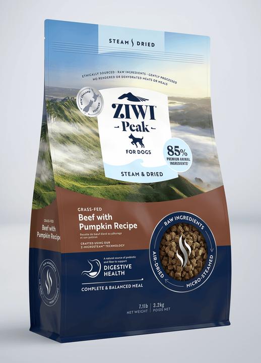 Produktbild Magni Ziwipeak - Steam & dried beef, dog 3,2 kg - (zp080) (Adult, 1 Stk., 3200 g)
