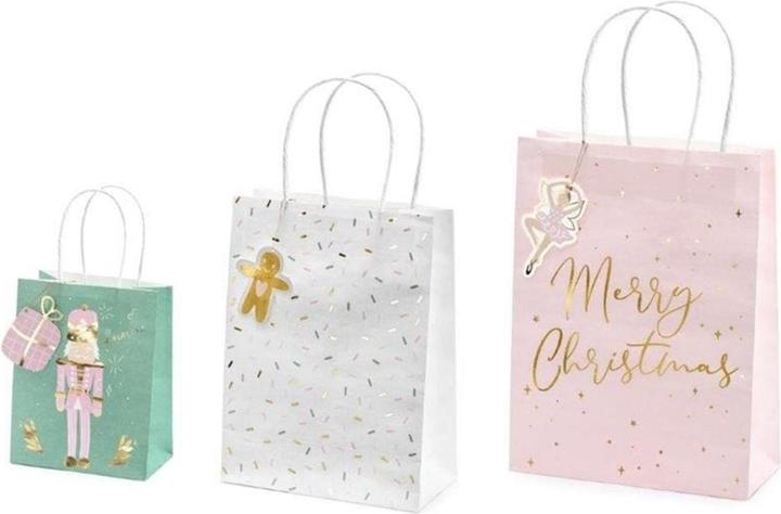 Actual product image Partydeco Gift bag Christmas 3 pcs. (Gift box, 3 x)