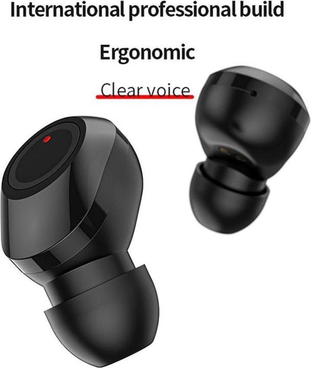 Produktbild OEM Wireless headphones Wireless earphones bluetooth TWS + docking station M9 black (4 h, Kabellos)