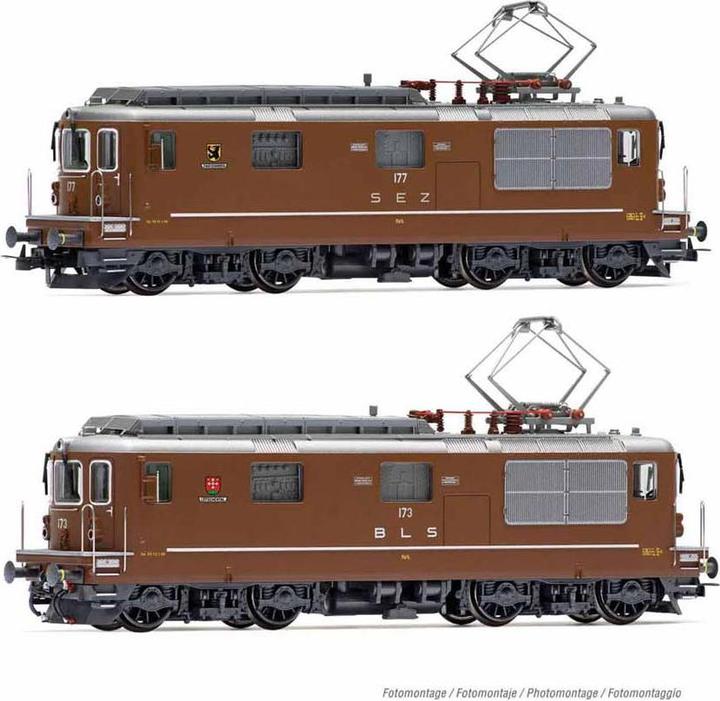 Image du produit Hornby SEZ/BLS 2 Re4/4 177 Zweisimmen+173 Lötschental (Piste H0)