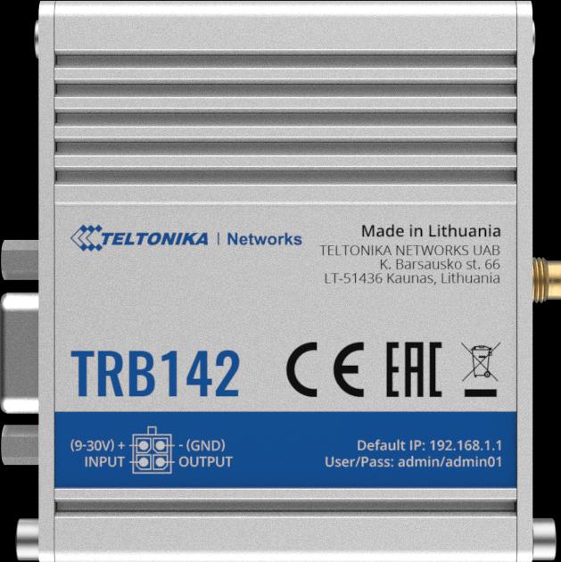 Image du produit Teltonika Modem industriel LTE TRB142 RS232