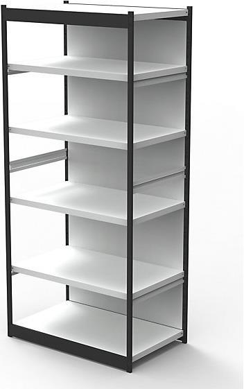 Actual product image kaiserkraft Office shelving system, with back wall