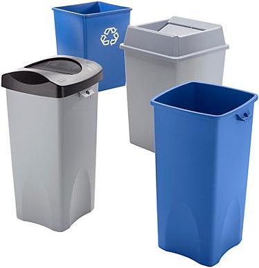 Actual product image Rubbermaid Plastic recyclable material collector (87 l)