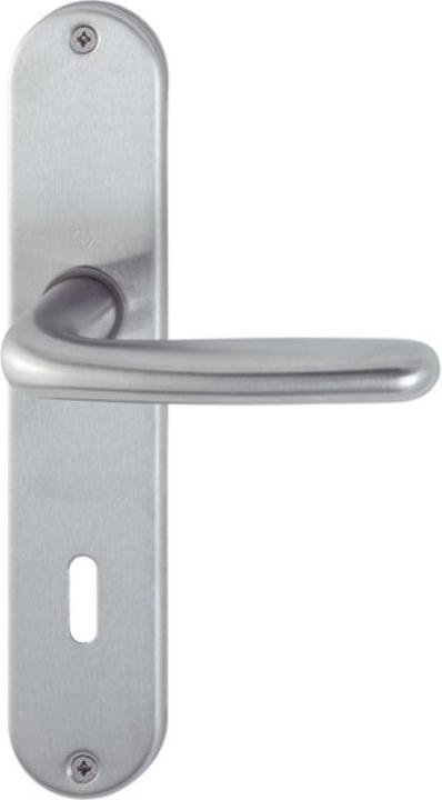 Actual product image Hoppe Long escutcheon fitting Cardiff E1850Z/302 Stainless steel F69 OB 72 mm DIN left / right (Door set)