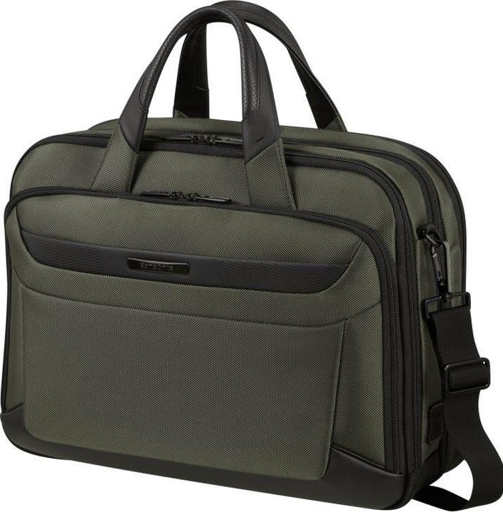 Produktbild Samsonite Laptopschoudertas - Pro-Dlx 6 Bailhandle 15.6 inch Uitbreidbaar 16/23 l - Green (15.60")