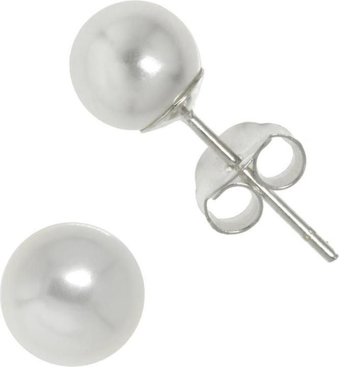 Bijouteria Ohrstecker (Silber 925, Synthetische Perle)
