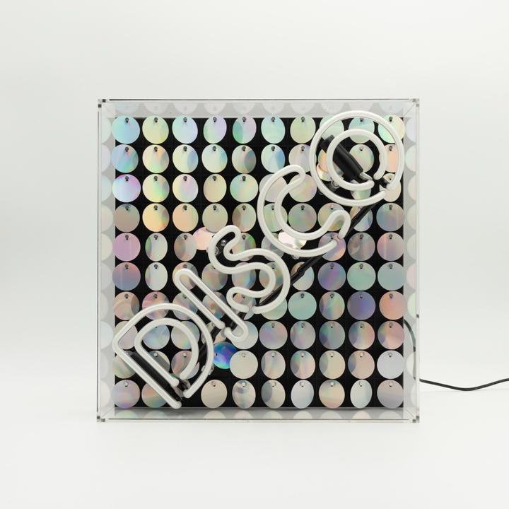 Immagine prodotto Locomocean Scatola acrilica Neon - Disco Paillette blu