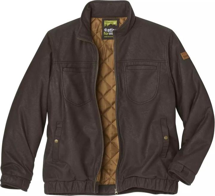 Actual product image Atlas For Men Mens Quilted Faux Suede Water Repellent Jacket (XXL)