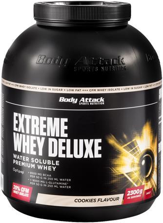 Actual product image Body Attack Extreme Whey Deluxe (2300g tin) (Strawberry, 1 pcs., 2300 g)