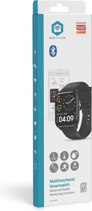 Immagine prodotto Nedis Orologio SmartLife | LCD | IP68 | Durata massima di funzionamento: 14400 min | Android™ / IOS | Nero