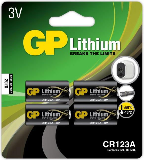 Immagine prodotto GP Batteries Lithium Battery CR123A (4 pz., CR123A)