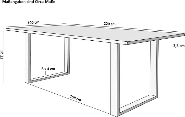 Actual product image SAM Milo (220 x 100 x 77 cm)