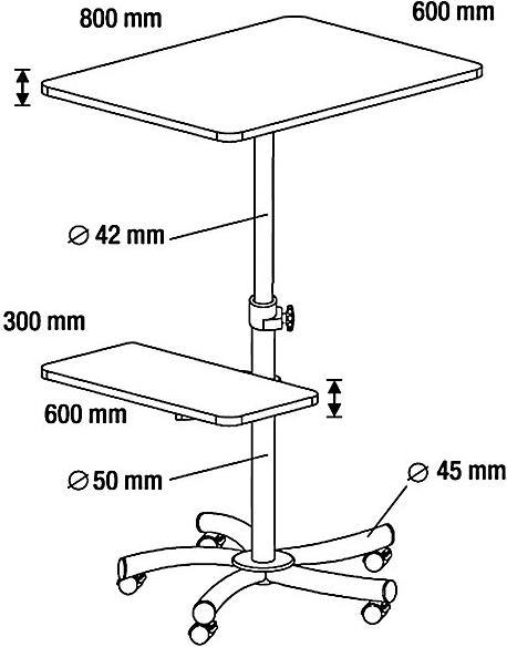 Actual product image kaiserkraft Multifunction table