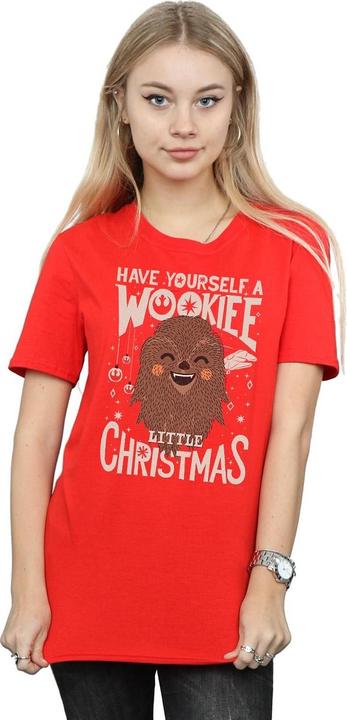 Immagine prodotto Star Wars Wookiee Little Christmas Maglietta Ampia Donna (S)