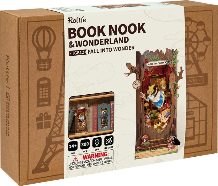 Immagine prodotto Robotime Bausatz Alice im Wunderland, Modell Art: Book Nook