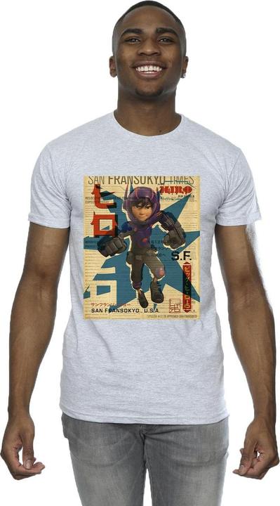 Image du produit Disney - T-shirt BIG HERO BAYMAX HIRO NEWSPAPER - Homme (4XL)