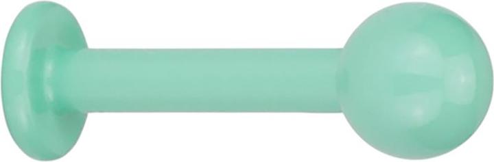 Image du produit Star Piercing Labret vert pastel avec boule (Titane G23sans laiton, Acier chirurgical 316Laiton sans soudure)