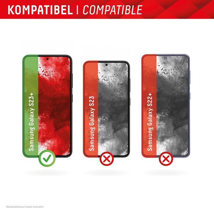 Actual product image Displex Real Glass, 2D Panzerglas + Handyhülle (1 Piece, Samsung Galaxy S22+, Samsung Galaxy S23+)