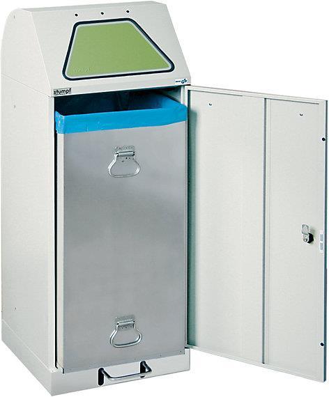 Actual product image kaiserkraft Recyclable waste collector system, foot-operated access flap (75 l)