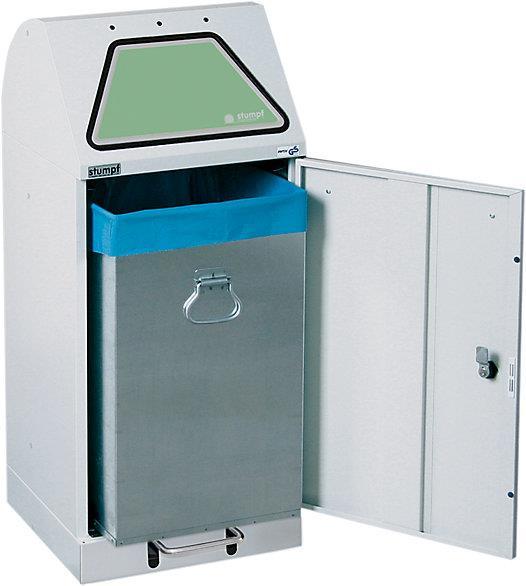 Image du produit kaiserkraft Collecteur de déchets, trappe actionnée au pied (60 l)