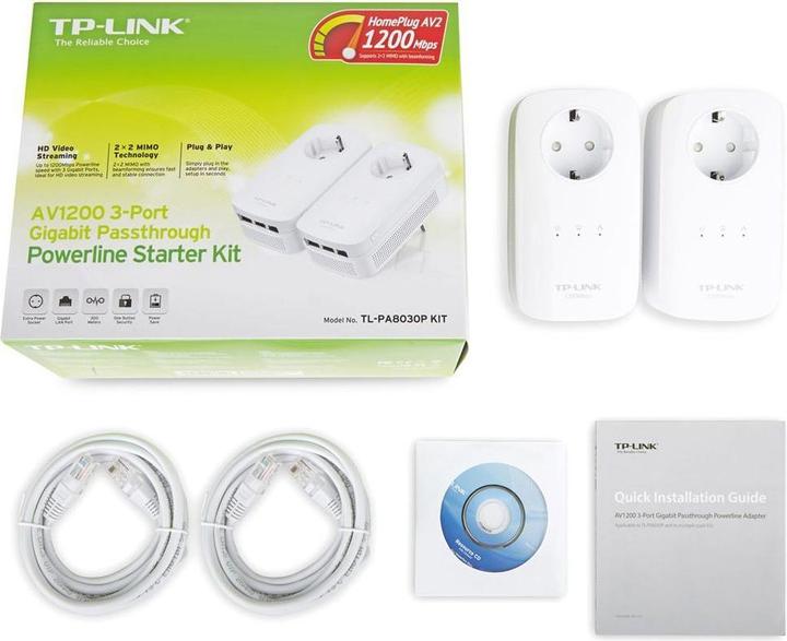 Produktbild TP-Link TL-PA8030P Kit (1300 Mbit/s)