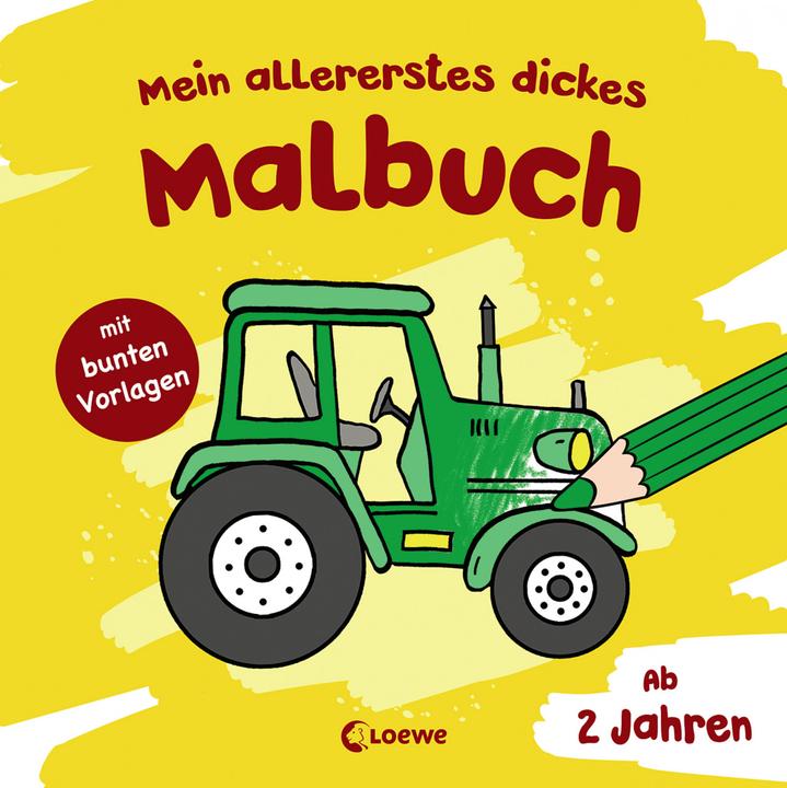 Actual product image My very first thick coloring book (tractor)