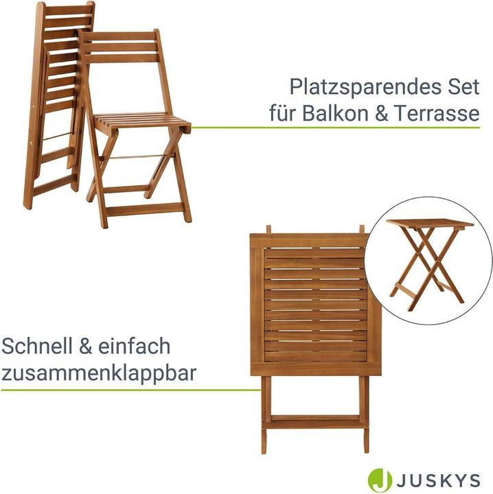 Produktbild Juskys 3-teilige Sitzgarnitur (56 cm)