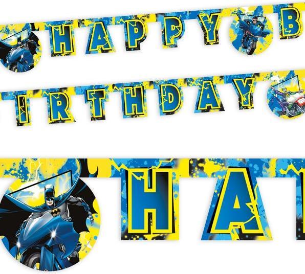 Image du produit Procos Chaîne de lettres Batman Joyeux anniversaire