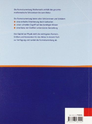 Produktbild Formelsammlung Mathematik. Gymnasium (Deutsch, 2005)